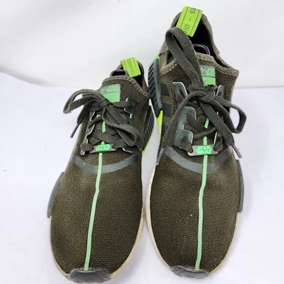 Adidas Star Wars Yoda NMD R1 Sneakers Mens Size 9.5 Green Black Limited Edition