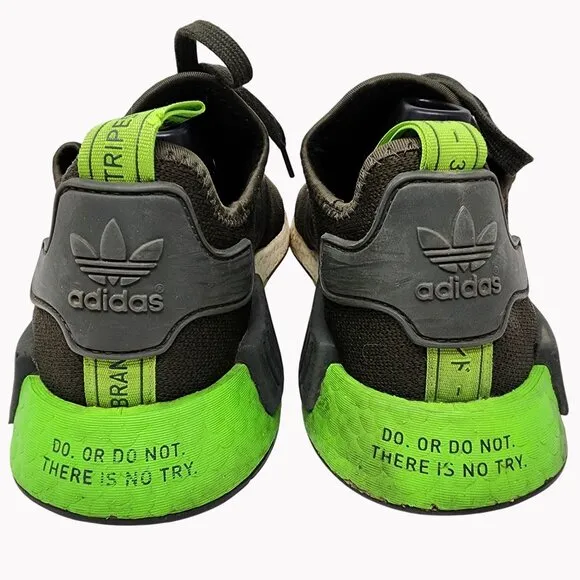 Adidas Star Wars Yoda NMD R1 Sneakers Mens Size 9.5 Green Black Limited Edition