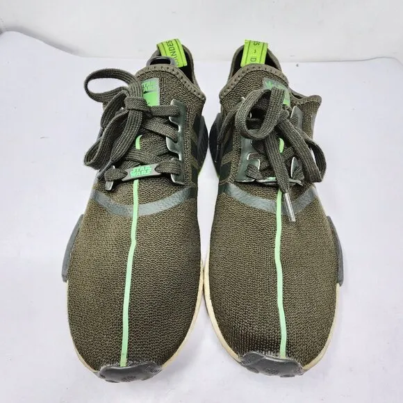 Adidas Star Wars Yoda NMD R1 Sneakers Mens Size 9.5 Green Black Limited Edition