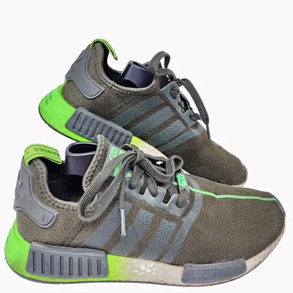 Adidas Star Wars Yoda NMD R1 Sneakers Mens Size 9.5 Green Black Limited Edition