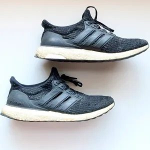 Adidas Ultra Boost Core Black Knit Upper Men's Sneakers Running Shoes Size 10.5