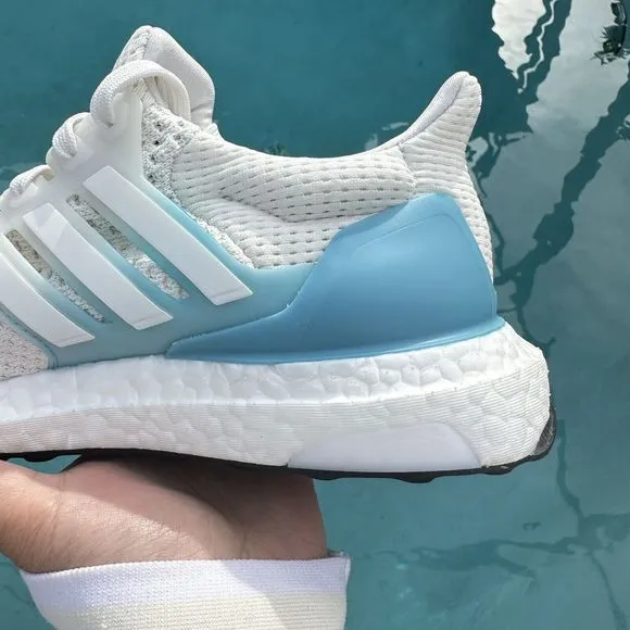 Adidas UltraBoost 1.0 Low White Preloved Blue Women's Running Shoes HQ6440