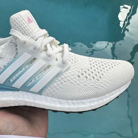 Adidas UltraBoost 1.0 Low White Preloved Blue Women's Running Shoes HQ6440