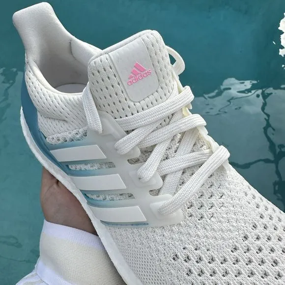 Adidas UltraBoost 1.0 Low White Preloved Blue Women's Running Shoes HQ6440