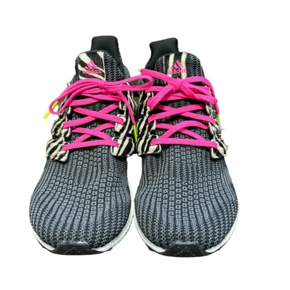 Adidas Ultraboost DNA Faux Zebra Print Hair Men's Sneakers Size 11.5