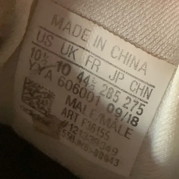 Adidas Ultraboost Ultra BoostF36155 White &amp; Grey US sz 10.5Fast Shipping Used