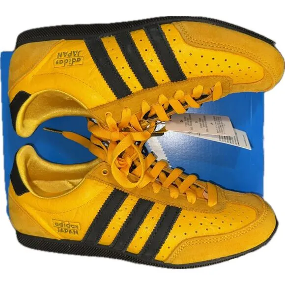 Adidas Unisex Japan “Crew Yellow” Black Stripe JI2665 Men 6.5 Women 8.5 NWT BOX