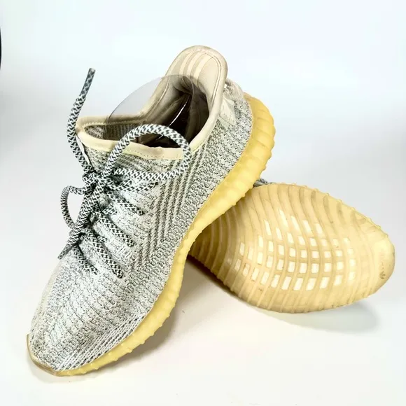 Adidas x YEEZY Boost 350 V2 &quot;Lundmark&quot; Grey Knit Fabric Men’s Sneaker Size 7 1/2