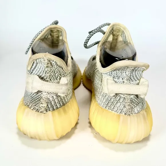 Adidas x YEEZY Boost 350 V2 &quot;Lundmark&quot; Grey Knit Fabric Men’s Sneaker Size 7 1/2