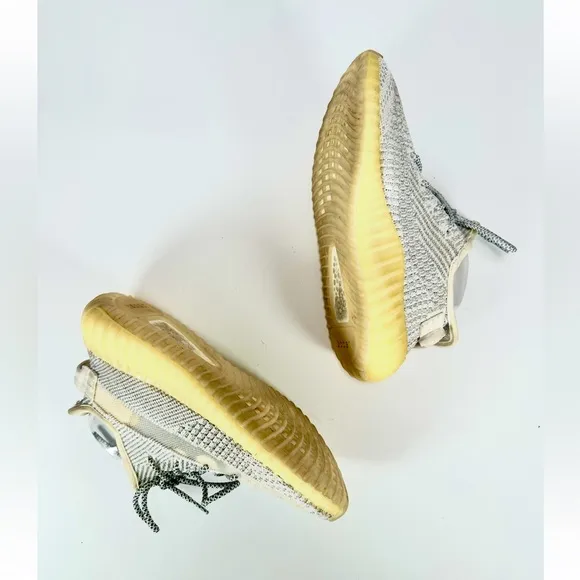 Adidas x YEEZY Boost 350 V2 &quot;Lundmark&quot; Grey Knit Fabric Men’s Sneaker Size 7 1/2
