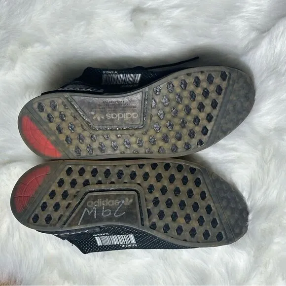 Adidas Black and Blue Futuristic Sneakers