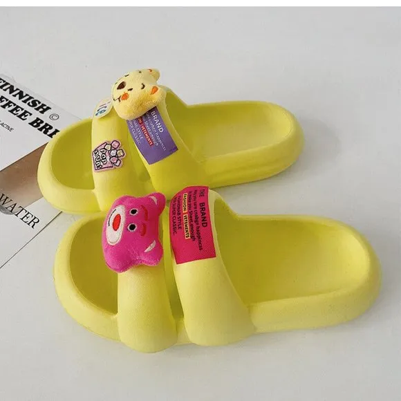 Adorable Pillow Slides Anti-Slip Sandals Ultra Soft Slippers Indoor Outdoor Shoe