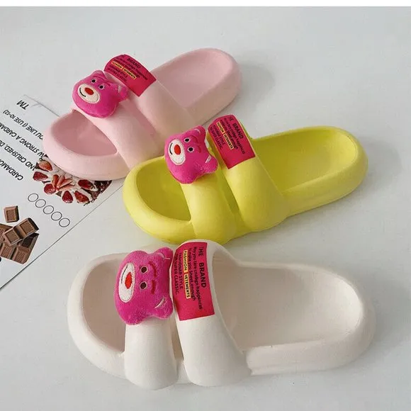 Adorable Pillow Slides Anti-Slip Sandals Ultra Soft Slippers Indoor Outdoor Shoe