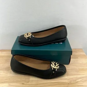 Aerosoles Big Bet Ballet Flats- Black- Size 8 M- NIB
