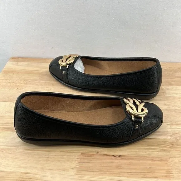 Aerosoles Big Bet Ballet Flats- Black- Size 8 M- NIB