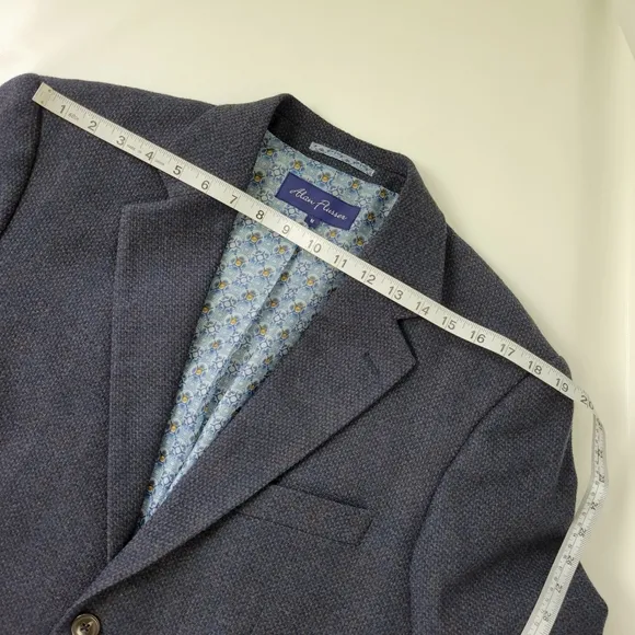 Alan Flusser 100% Wool Mens Blazer Jacket Sz M NWOT