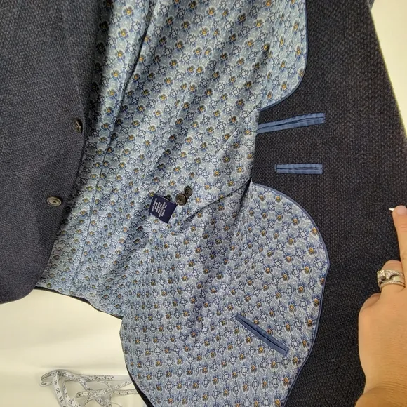 Alan Flusser 100% Wool Mens Blazer Jacket Sz M NWOT