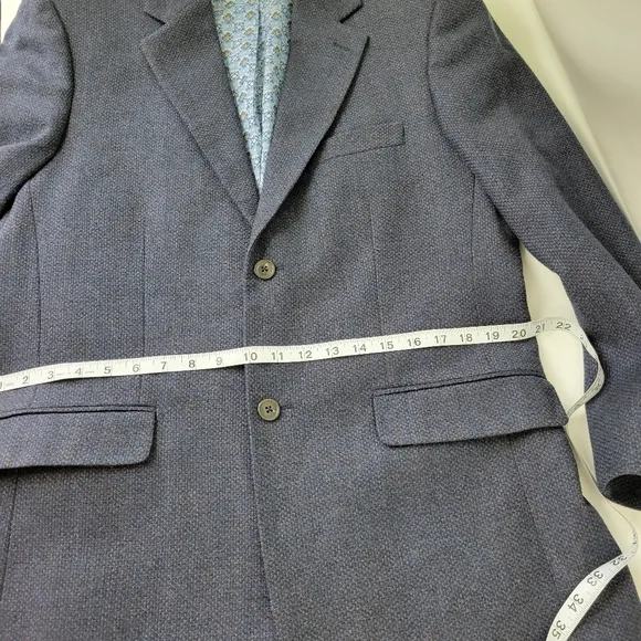 Alan Flusser 100% Wool Mens Blazer Jacket Sz M NWOT