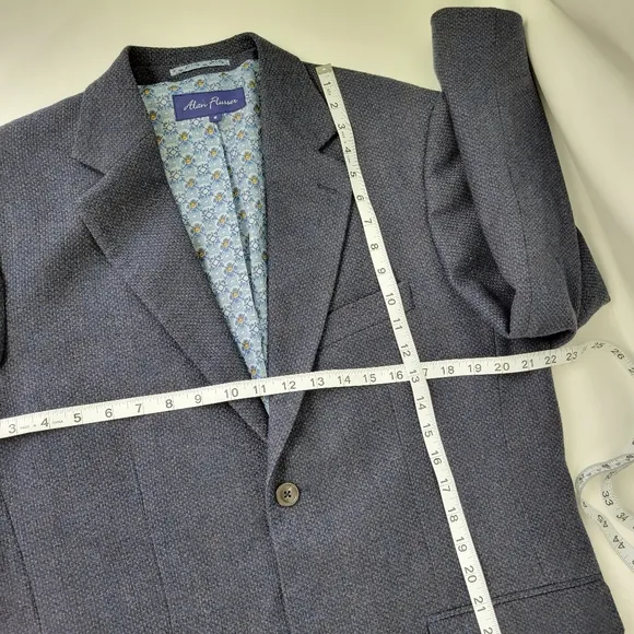 Alan Flusser 100% Wool Mens Blazer Jacket Sz M NWOT