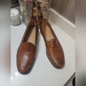 Alan Payne Men’s Genuine Lizard Loafers Size 10