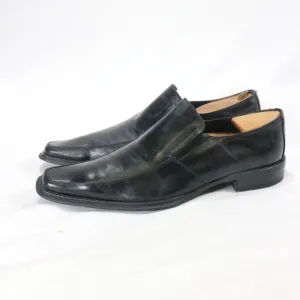 ALDO Mens Black Leather Pointed Loafers Size 7.5 US Men