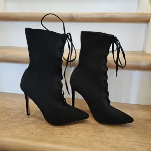 ALDO Miassa Pull On Sock Boot with Lace Detail sz 7.5