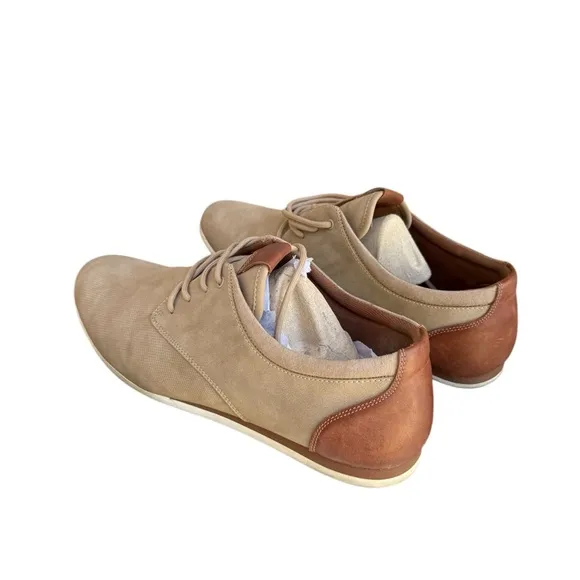 Aldo Shoes Men’s Size 10.5 Dress Plain Toe Oxford Faux Leather Lace Up Flats