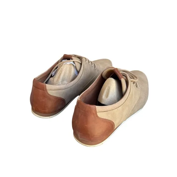 Aldo Shoes Men’s Size 10.5 Dress Plain Toe Oxford Faux Leather Lace Up Flats