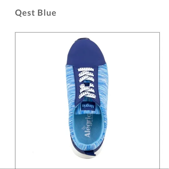 Alegria Traq Qest Blue Sneakers.