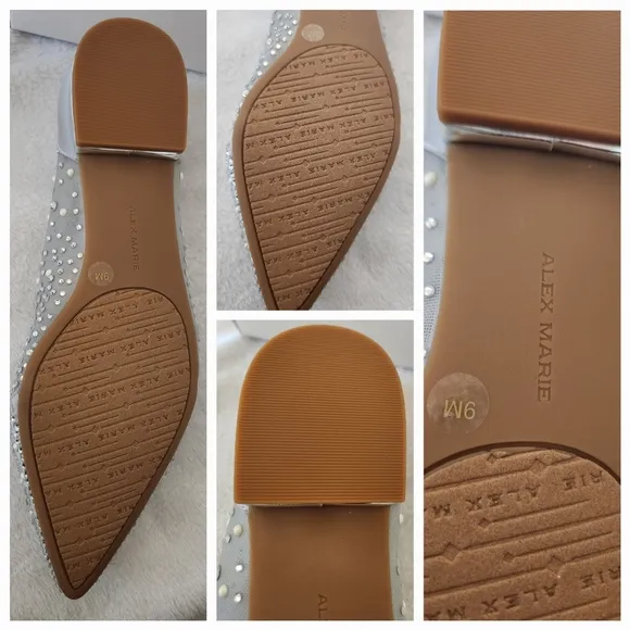 ALEX MARIE Jewel Point Toe Flats NWT