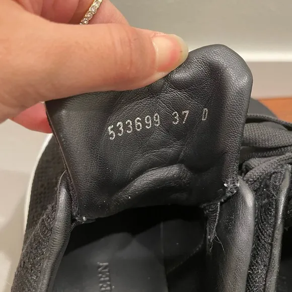 Alexander McQueen Black Knit Oversized Sneakers