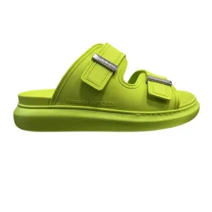 Alexander McQueen Hybrid DoubleBuckle Sandal Lime/Silver size men 43 US 10