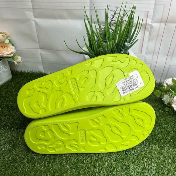 Alexander McQueen Hybrid DoubleBuckle Sandal Lime/Silver size men 43 US 10
