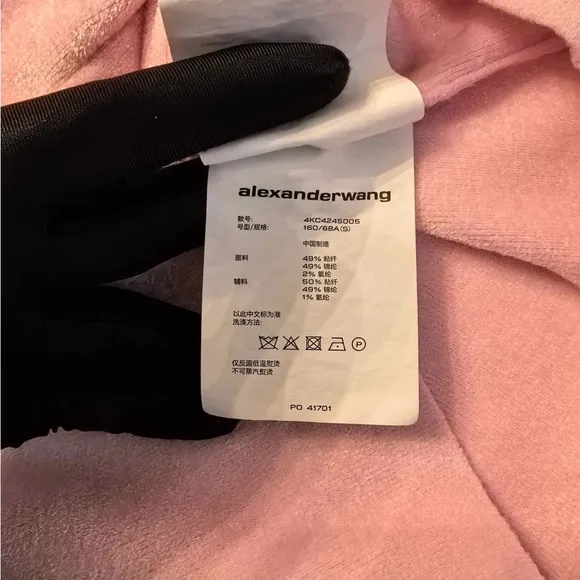 Alexander Wang - Pink Knit Logo Mini Skirt - S | Retail Price: $395
