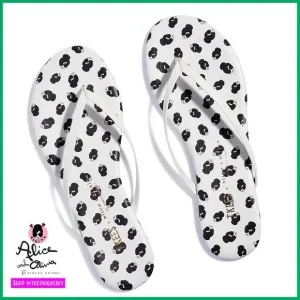 Alice   Olivia Stace Face A O x TKees Lily Flip Flop Slippers