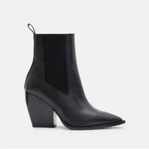All Saints Ria Pointed Toe Leather Boots Black