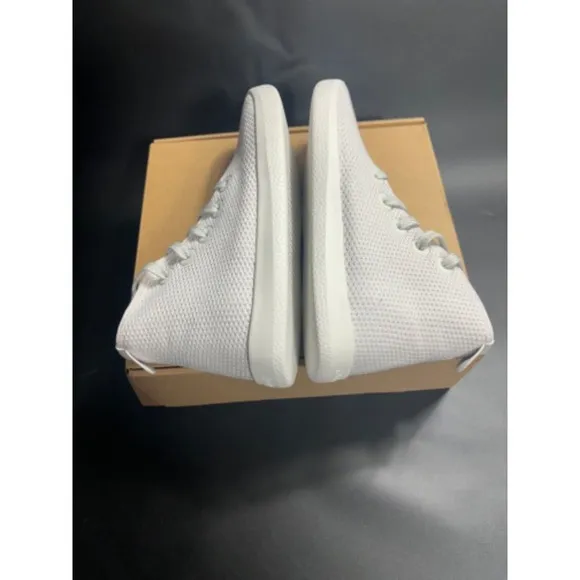 Allbird NIB Tree‎ Topper Knit High Top Sneakers in Chalk Size 7