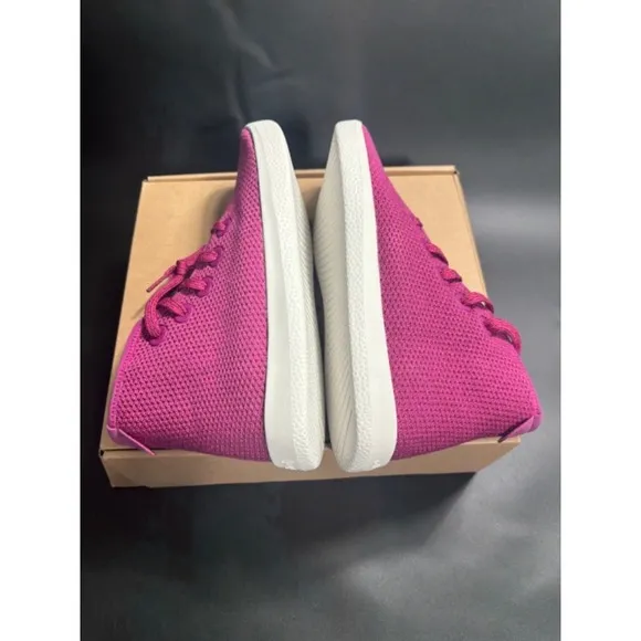 Allbird NIB Tree Topper Knit High Top Sneakers in Pink Size 7