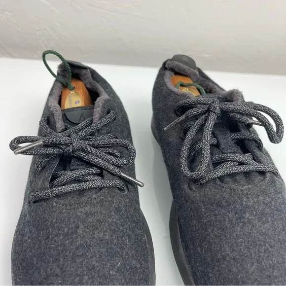 Allbirds Sneakers Shoes Wool Runners Solid Dark Charcoal Gray Black Knit‎