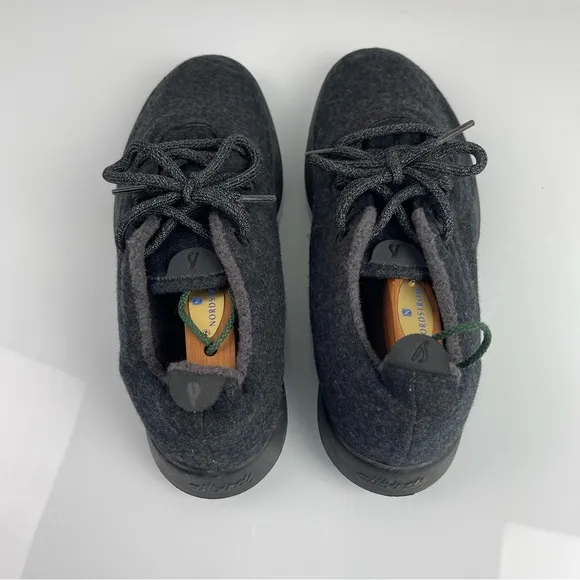 Allbirds Sneakers Shoes Wool Runners Solid Dark Charcoal Gray Black Knit‎