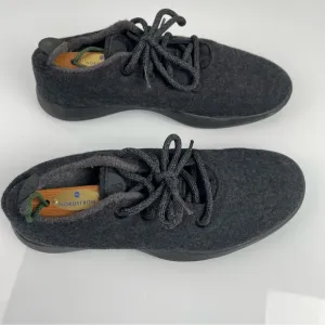 Allbirds Sneakers Shoes Wool Runners Solid Dark Charcoal Gray Black Knit‎