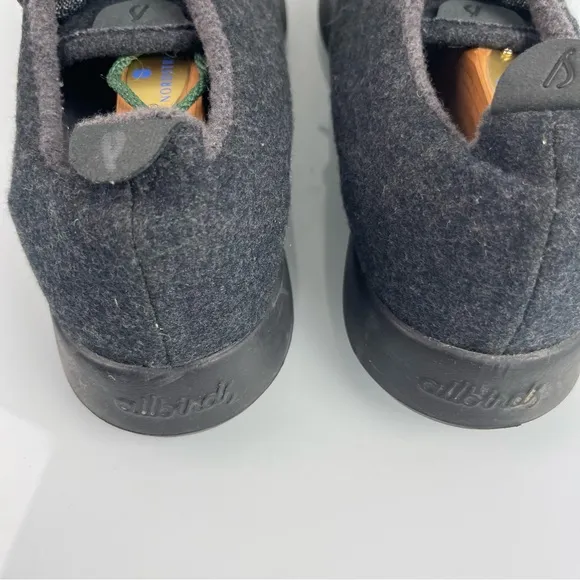 Allbirds Sneakers Shoes Wool Runners Solid Dark Charcoal Gray Black Knit‎