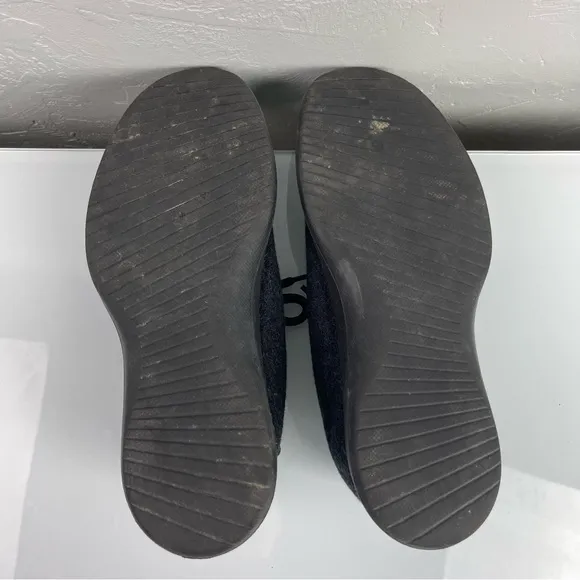Allbirds Sneakers Shoes Wool Runners Solid Dark Charcoal Gray Black Knit‎
