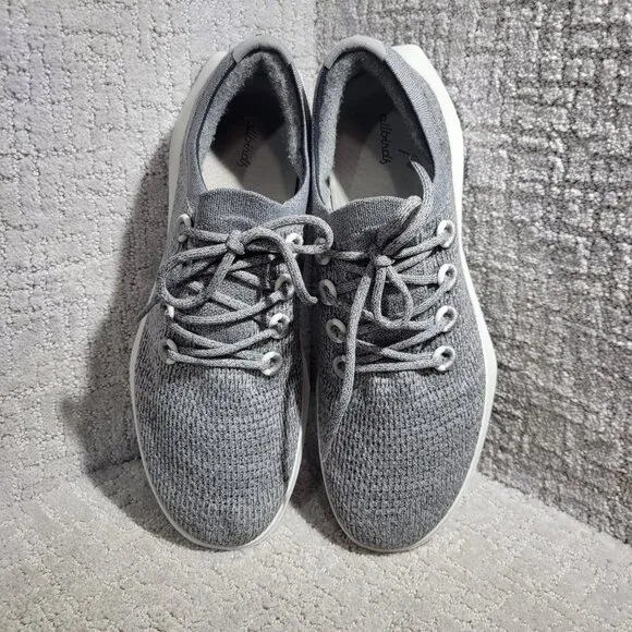 Allbirds Tree Dasher 2 Lt. Men's Size 14 US Gray Knit Lace Up Running Sneakers