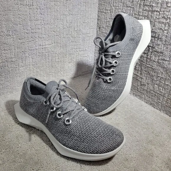 Allbirds Tree Dasher 2 Lt. Men's Size 14 US Gray Knit Lace Up Running Sneakers