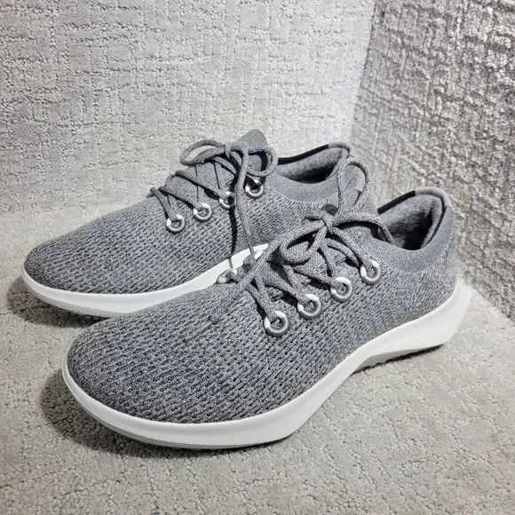 Allbirds Tree Dasher 2 Lt. Men's Size 14 US Gray Knit Lace Up Running Sneakers