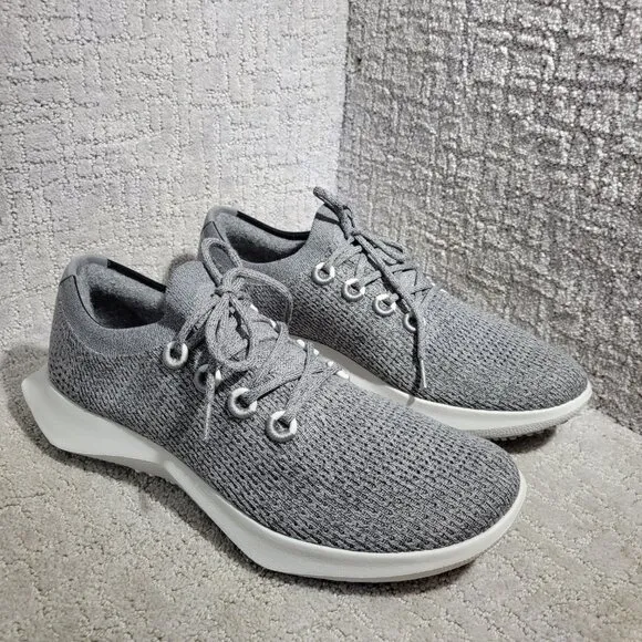 Allbirds Tree Dasher 2 Lt. Men's Size 14 US Gray Knit Lace Up Running Sneakers