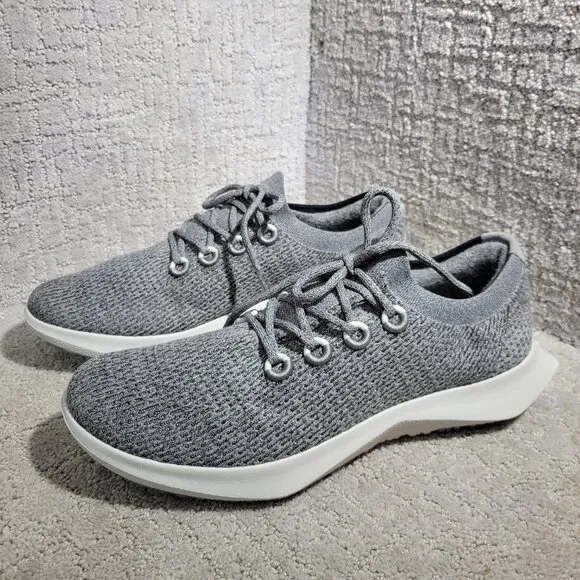 Allbirds Tree Dasher 2 Lt. Men's Size 14 US Gray Knit Lace Up Running Sneakers