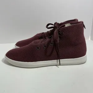 Allbirds Tree Toppers High Top Sneakers TT Men’s US 12 Burgundy Red Knit Lace Up