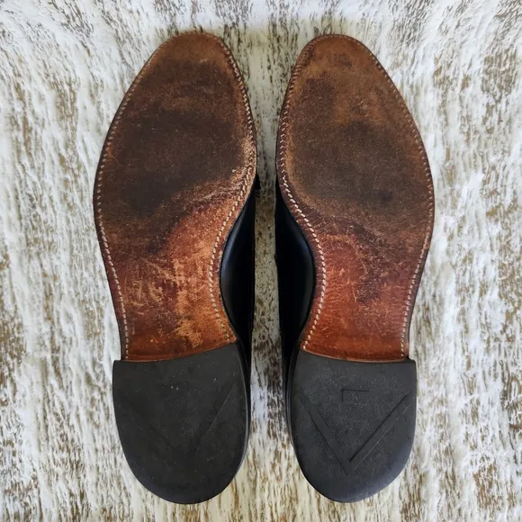 Allen Edmonds &quot;Manchesters&quot; Black Leather Wingtip Loafers | Size 10.5